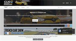 Desktop Screenshot of cliosport.net